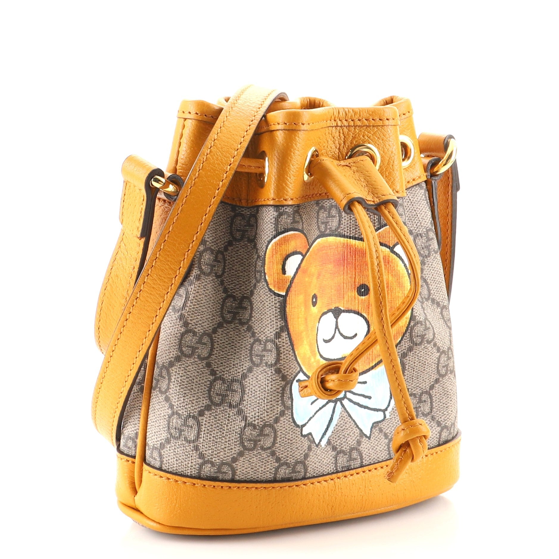x EXO-KAI Ophidia Bucket Bag Printed GG Coated Canvas Mini