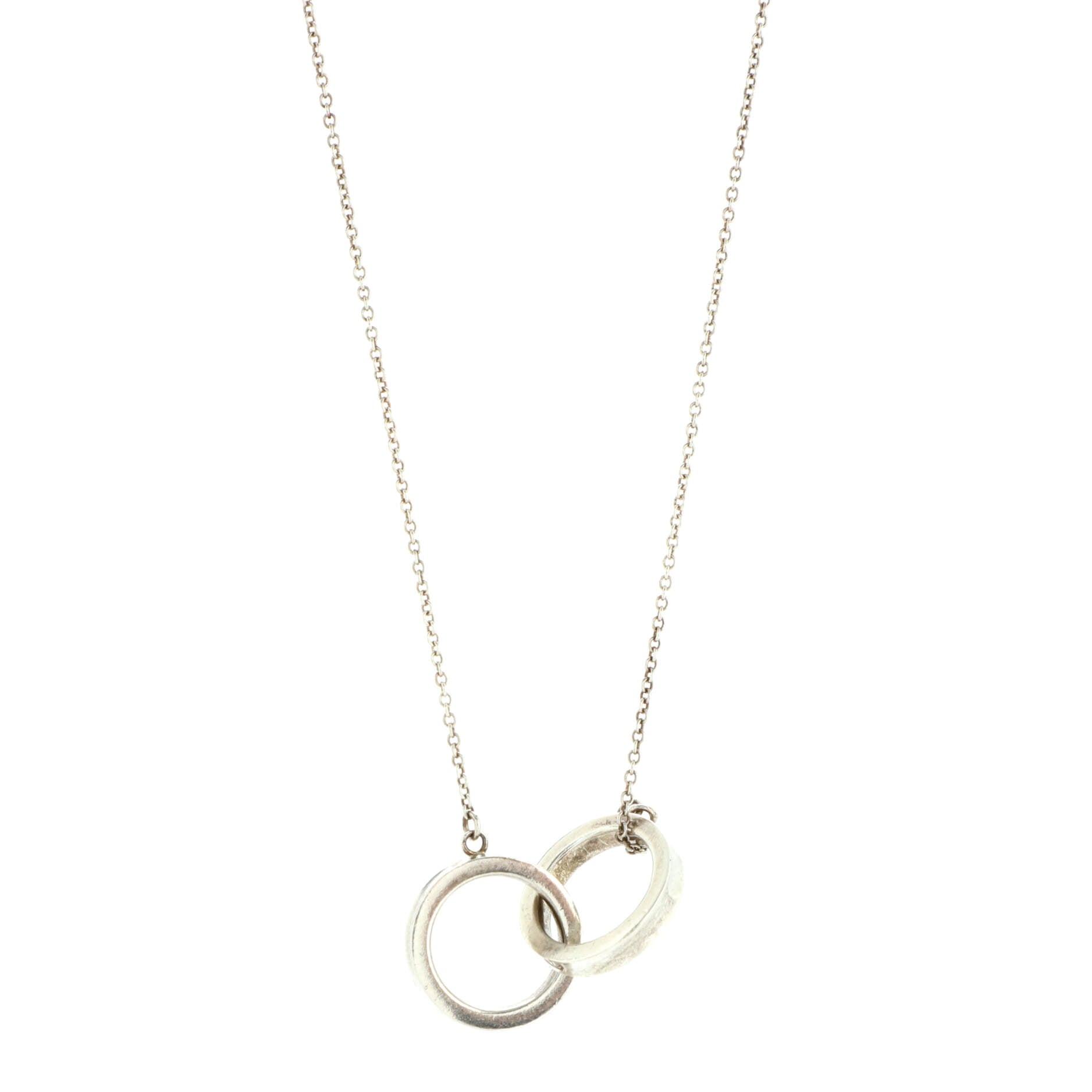 1837 Interlocking Circles Pendant Necklace Sterling Silver Small