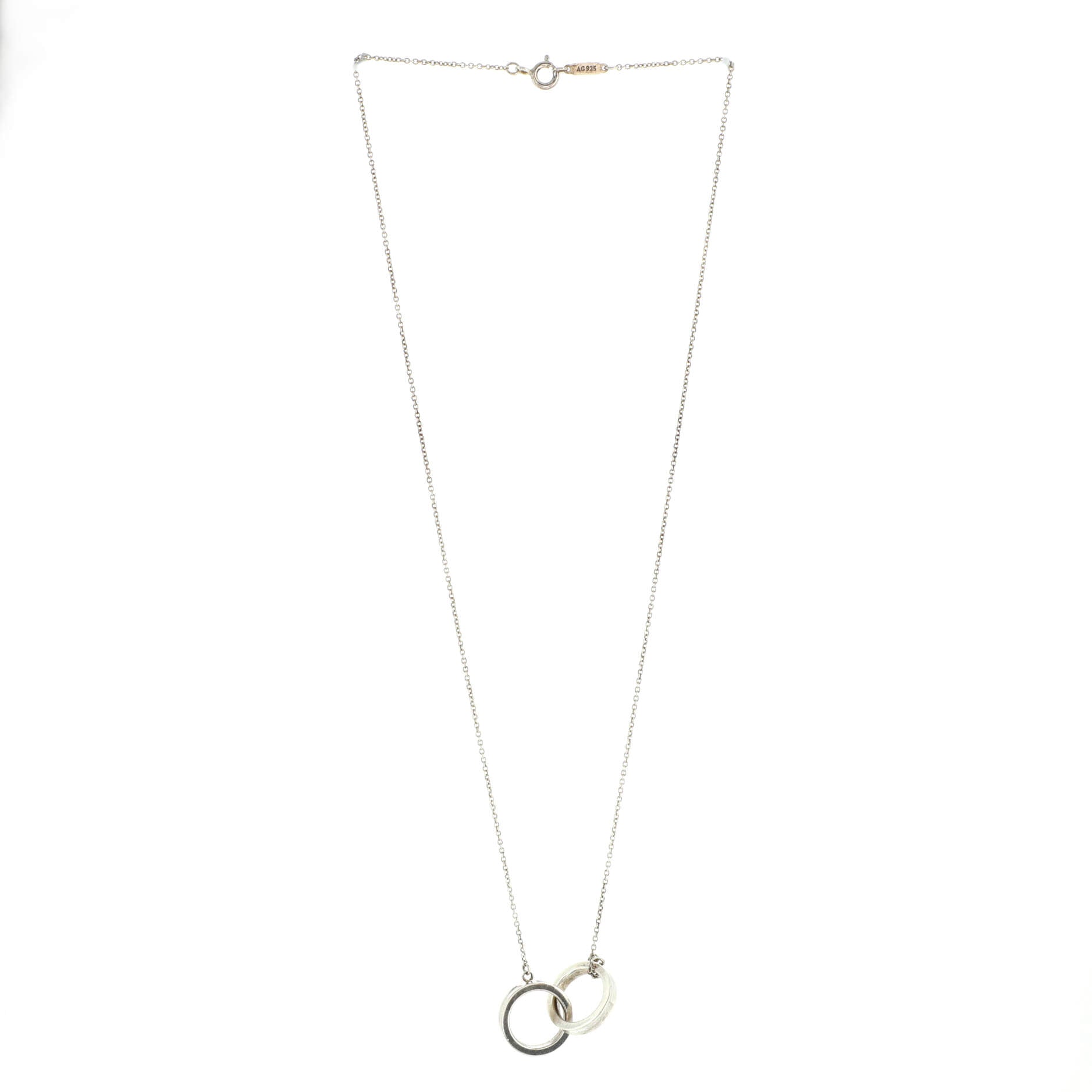 1837 Interlocking Circles Pendant Necklace Sterling Silver Small