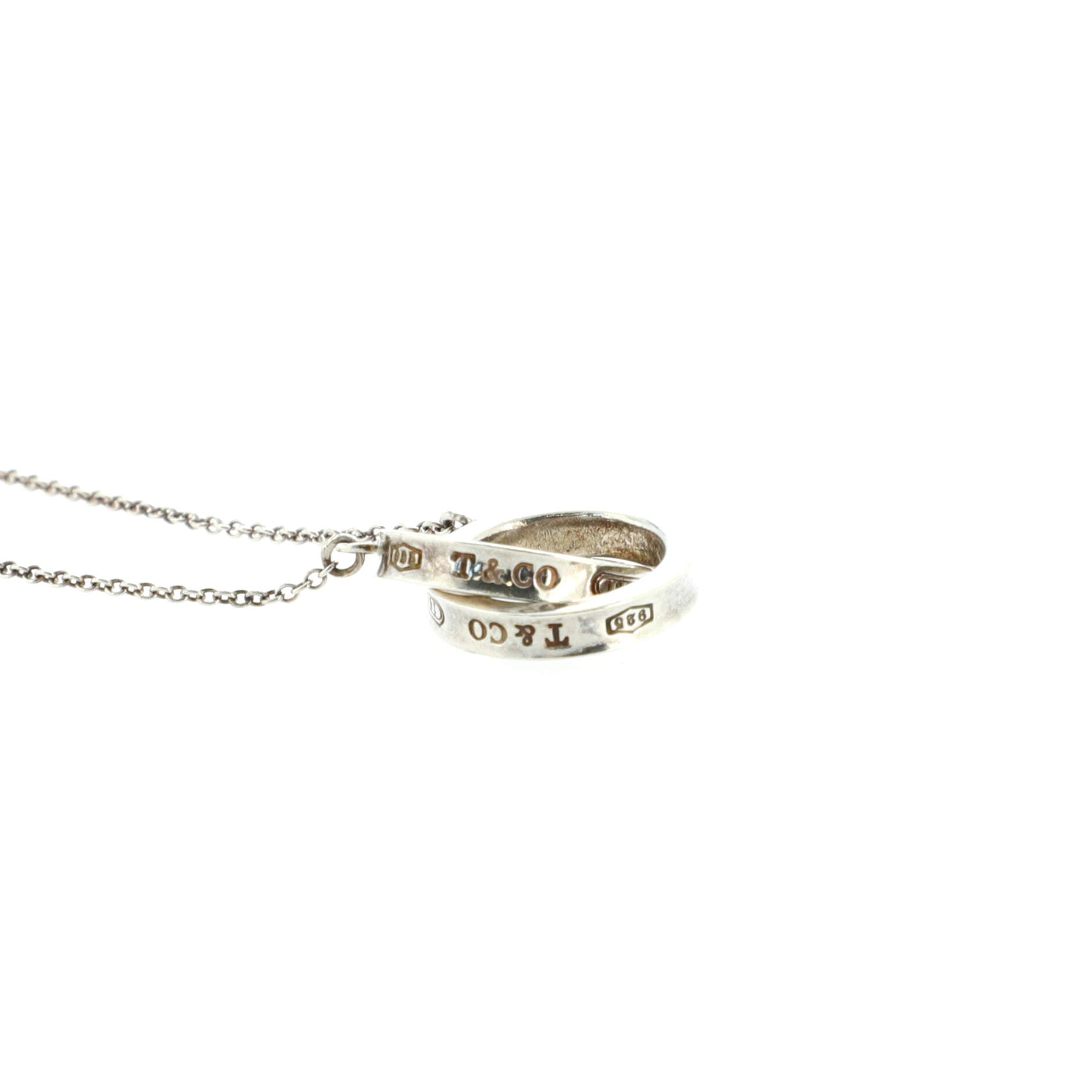 1837 Interlocking Circles Pendant Necklace Sterling Silver Small