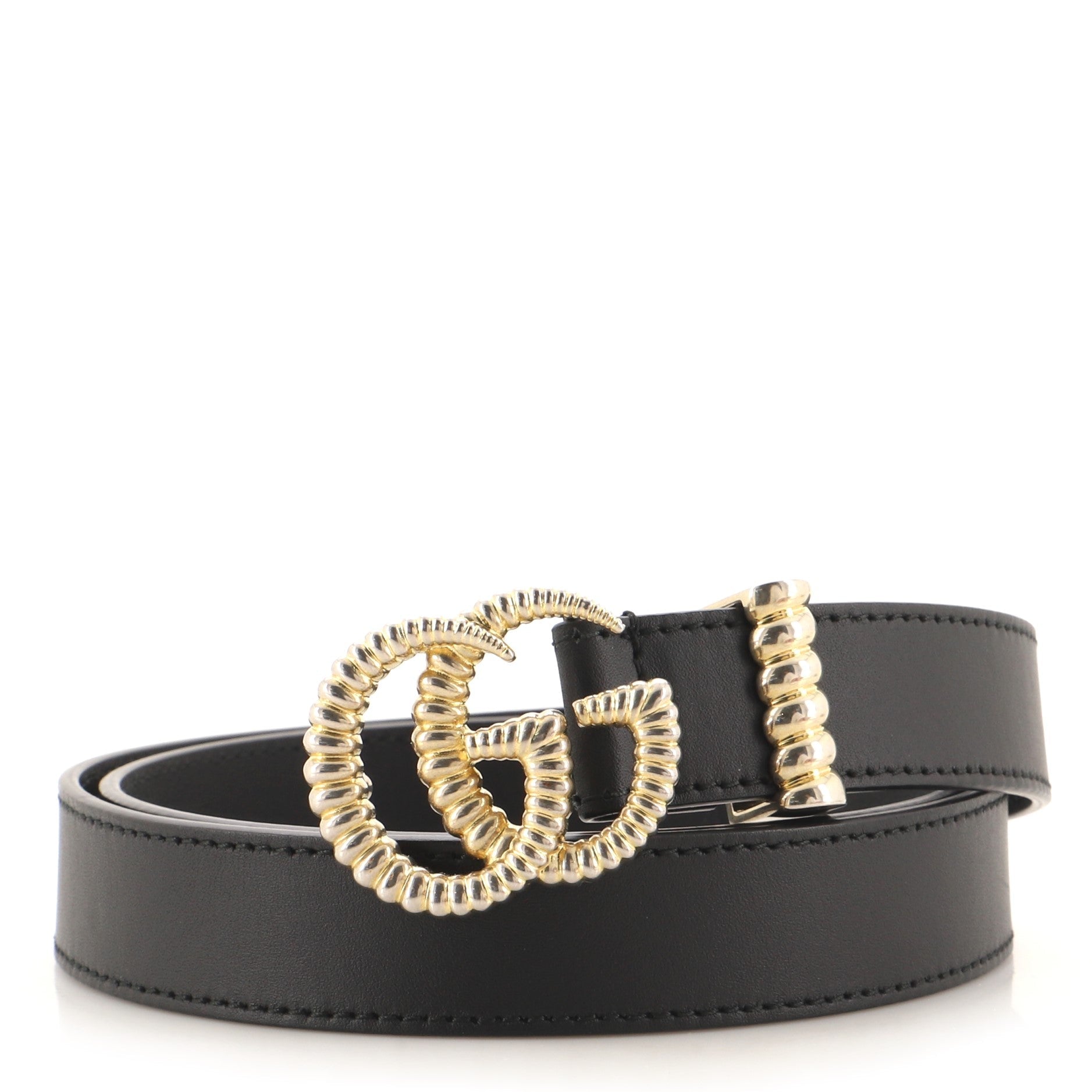 GG Torchon Belt Leather Thin 85