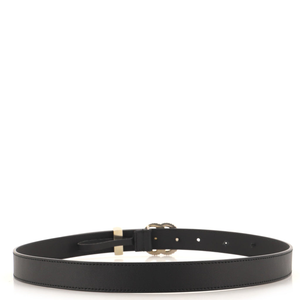 GG Torchon Belt Leather Thin 85