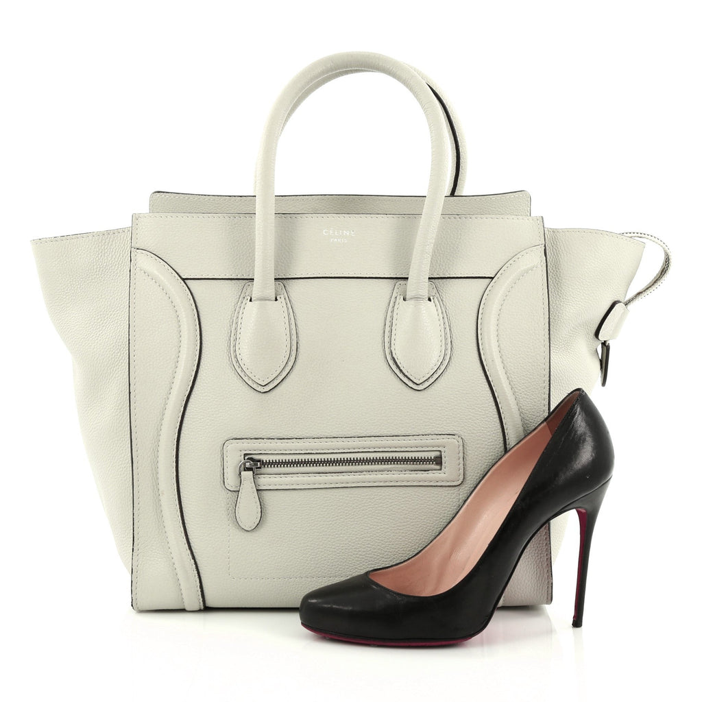 Luggage Handbag Grainy Leather Mini