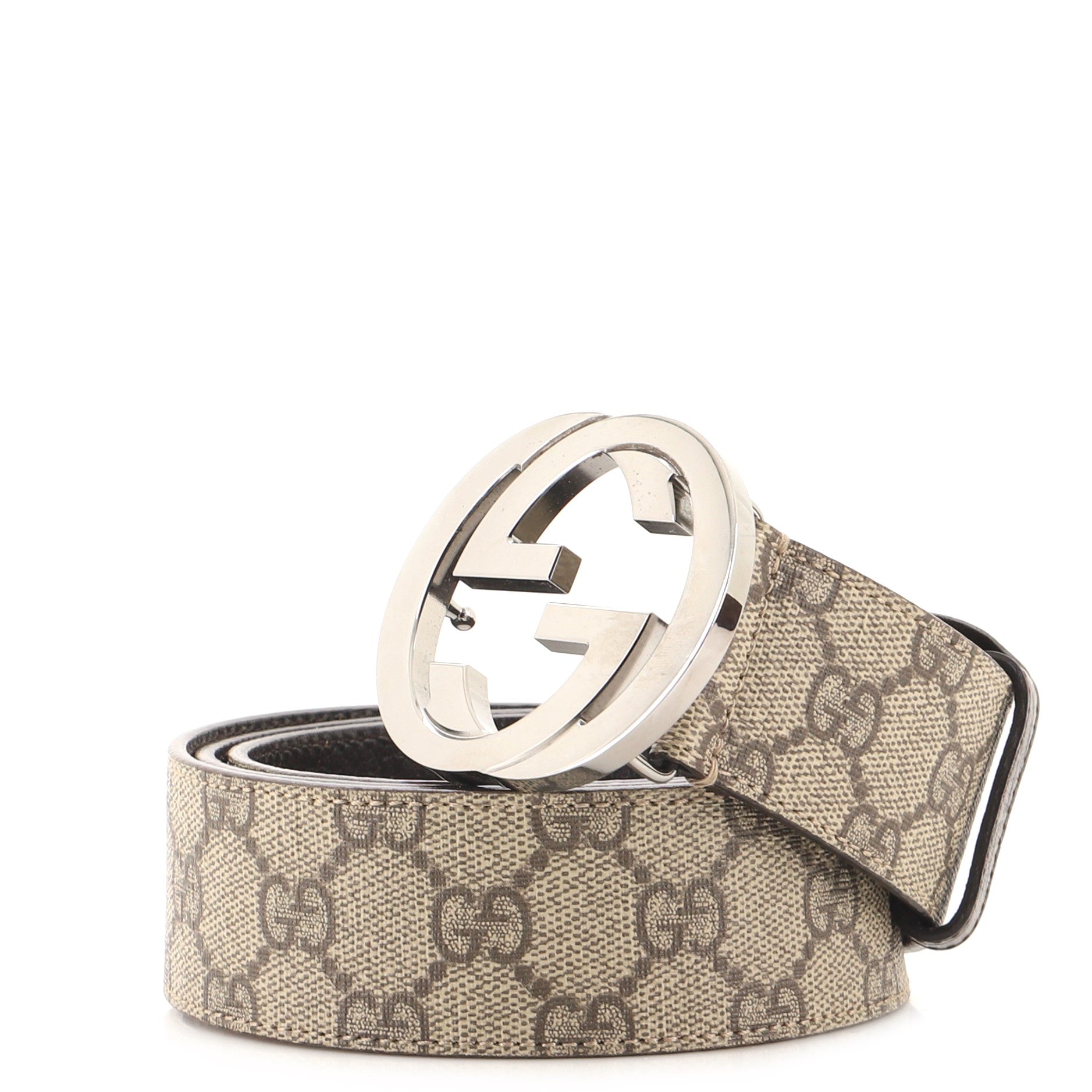 Interlocking G Belt GG Coated Canvas Wide 100