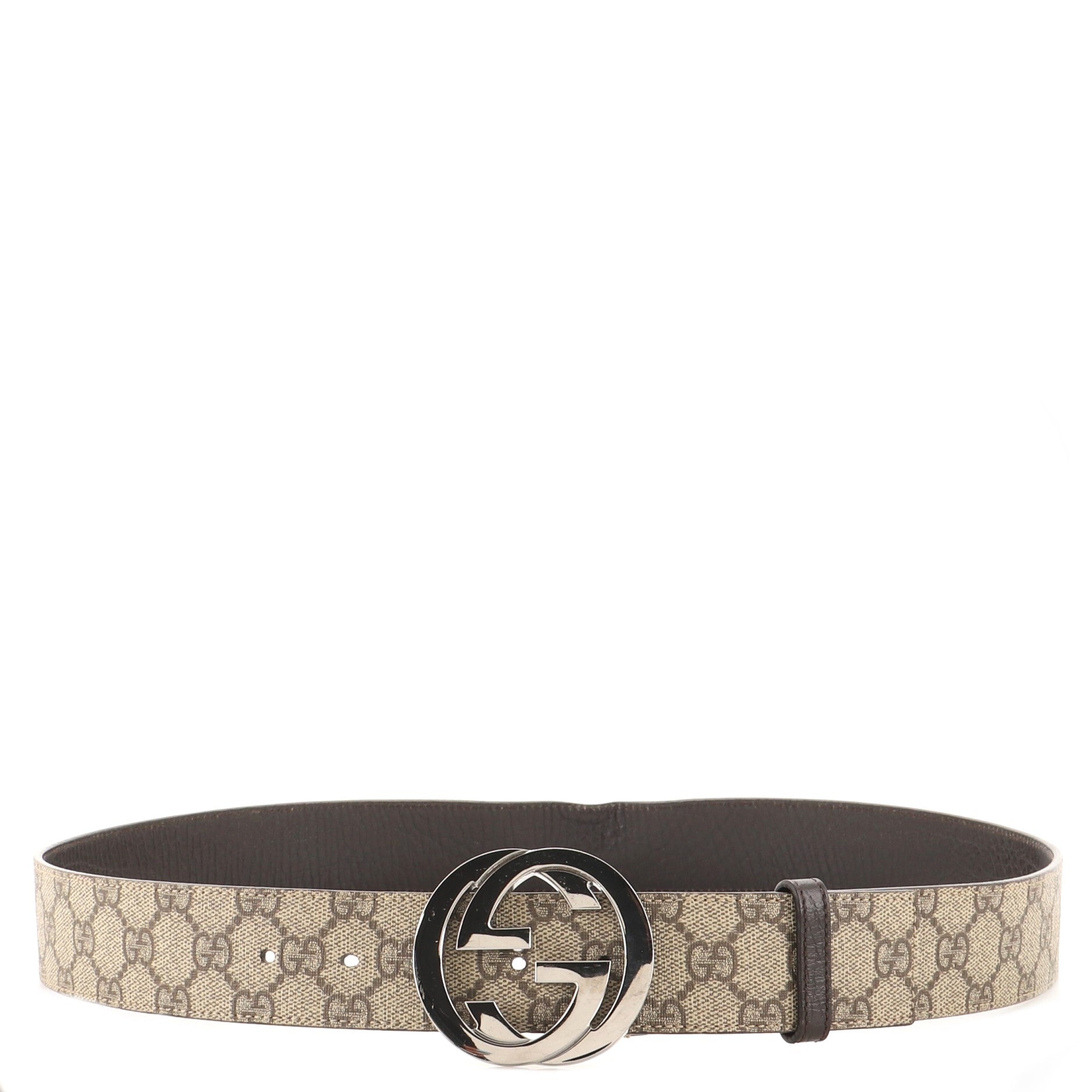 Interlocking G Belt GG Coated Canvas Wide 100