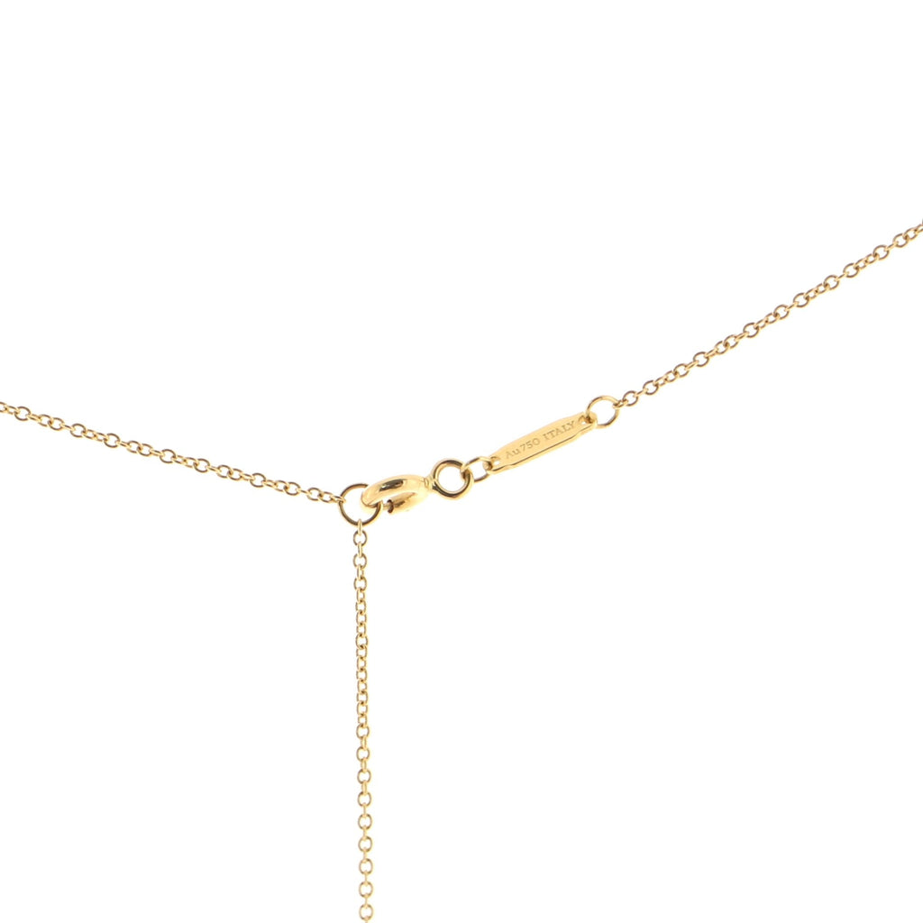 T Smile Pendant Necklace 18K Yellow Gold Small