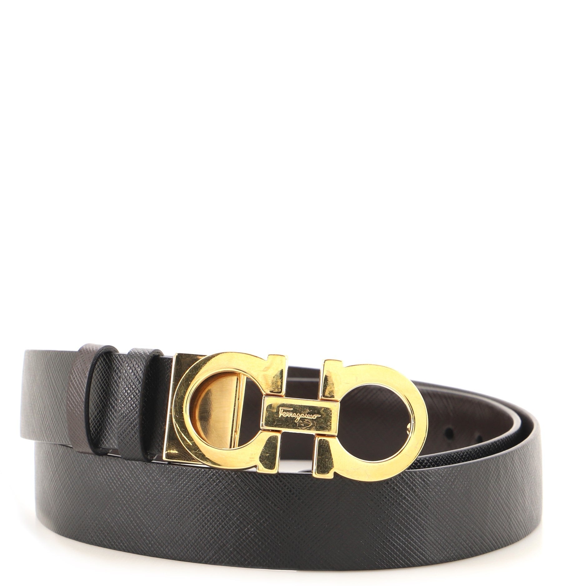 Gancini Belt Leather Thin 85
