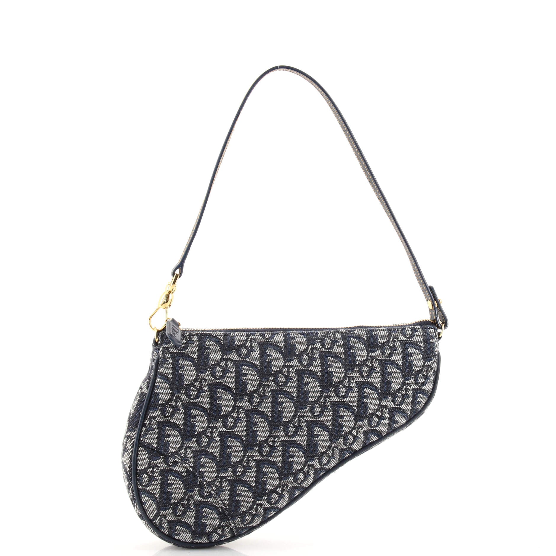 Vintage Saddle Bag Diorissimo Canvas Mini