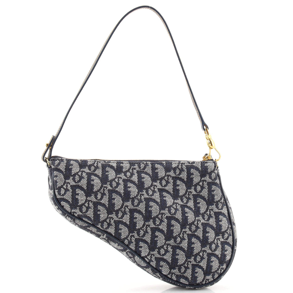 Vintage Saddle Bag Diorissimo Canvas Mini