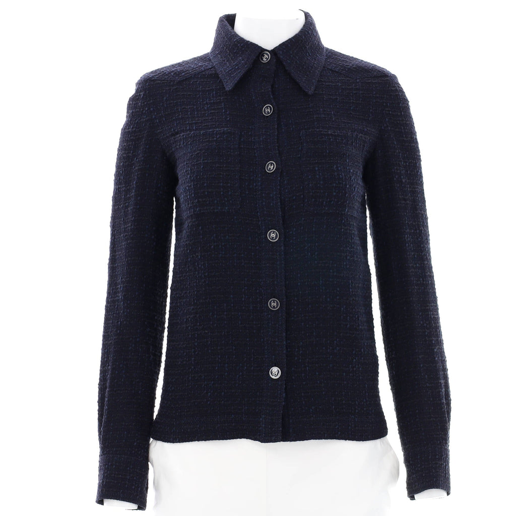 Women's Vintage CC Buttoned Jacket Tweed