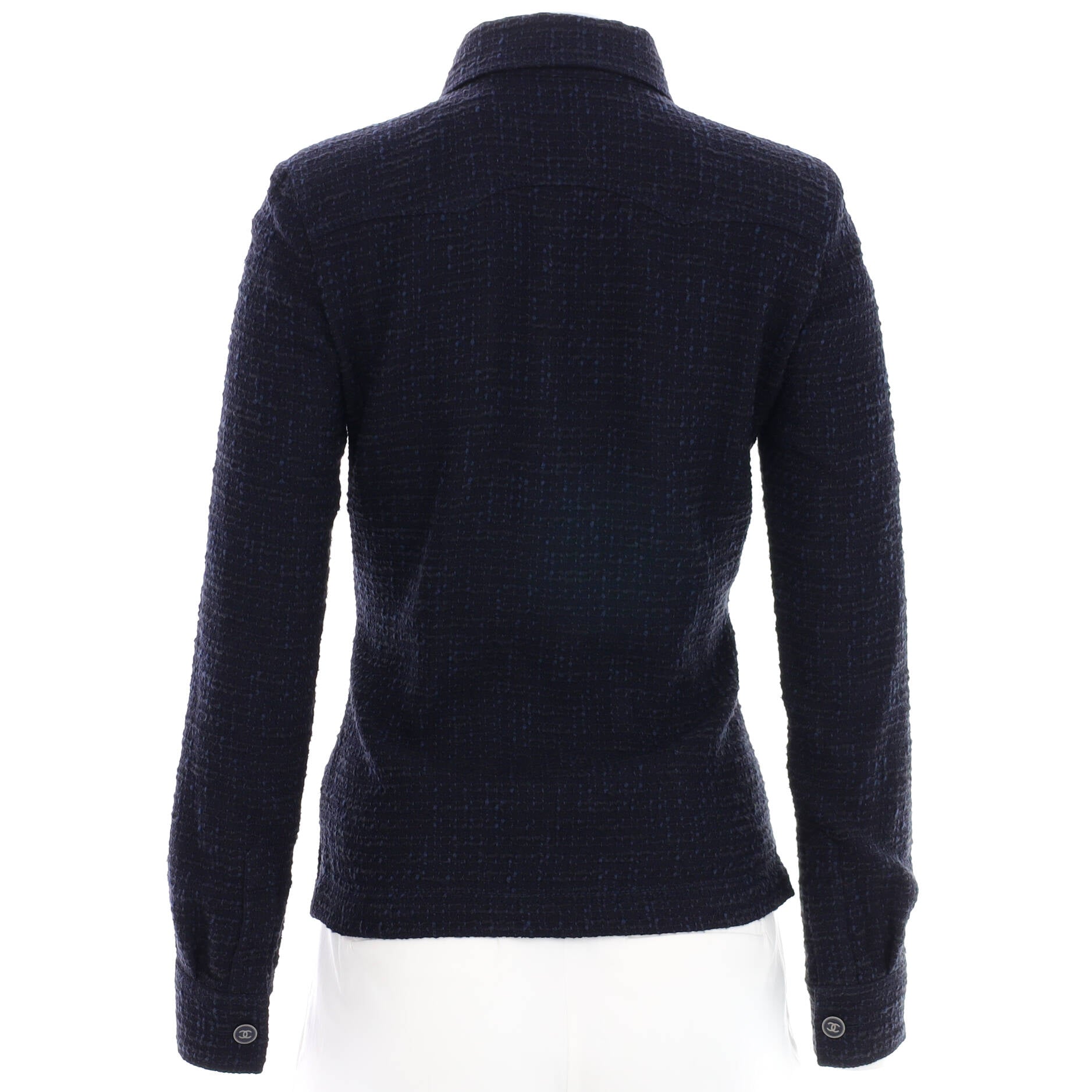 Women's Vintage CC Buttoned Jacket Tweed