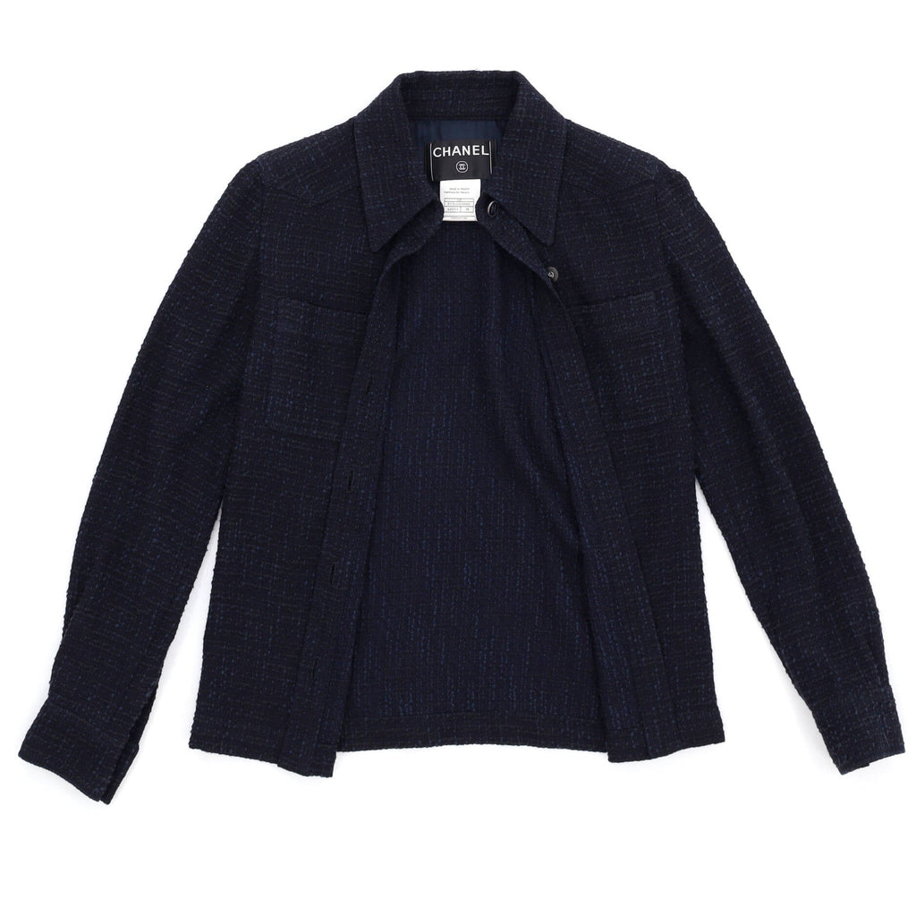 Women's Vintage CC Buttoned Jacket Tweed