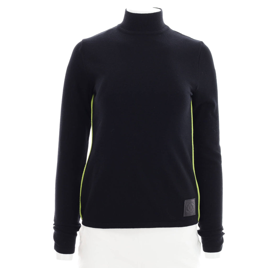 Women's Sport CC Turtle Neck Sweater Knit Wool