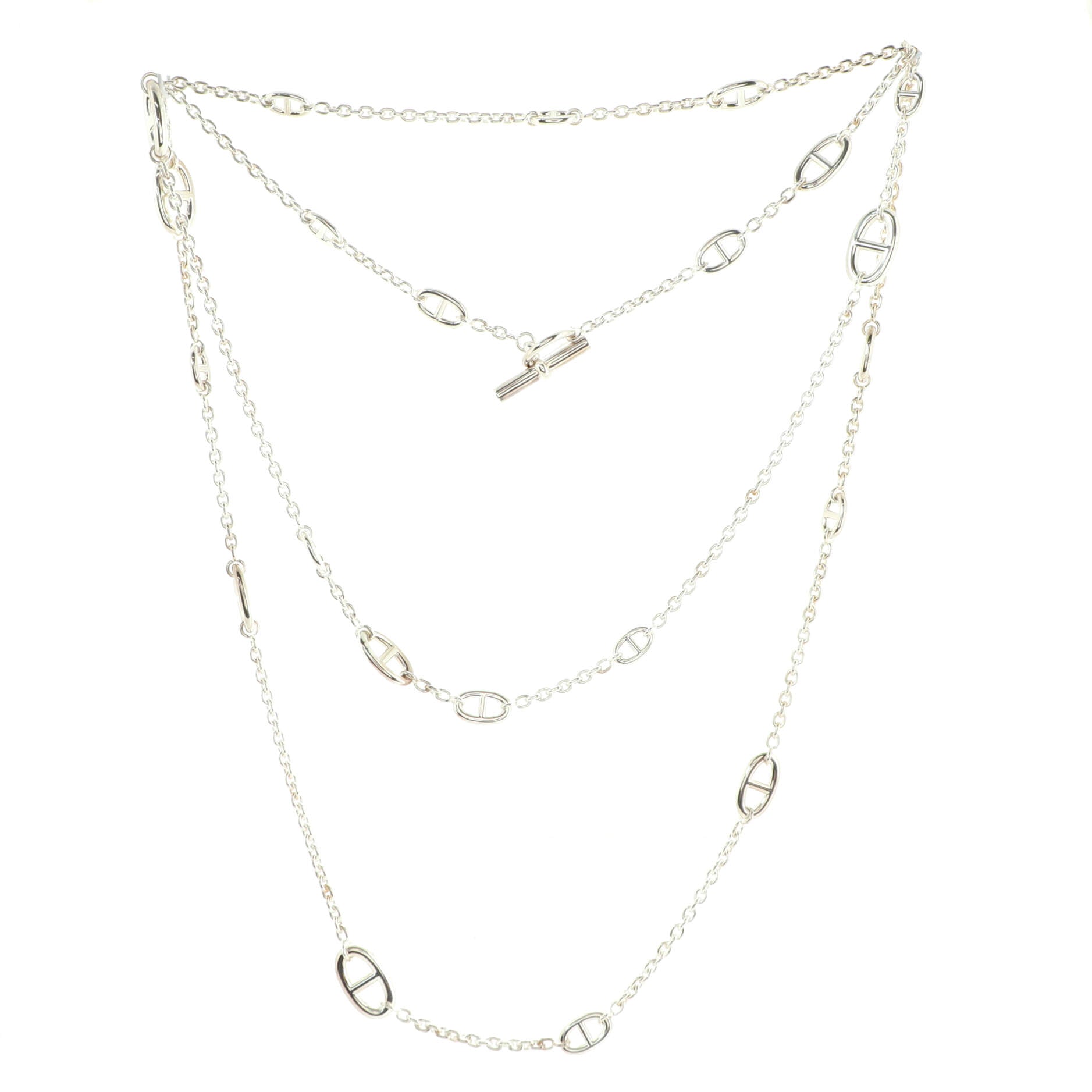Farandole Long Necklace Sterling Silver 120
