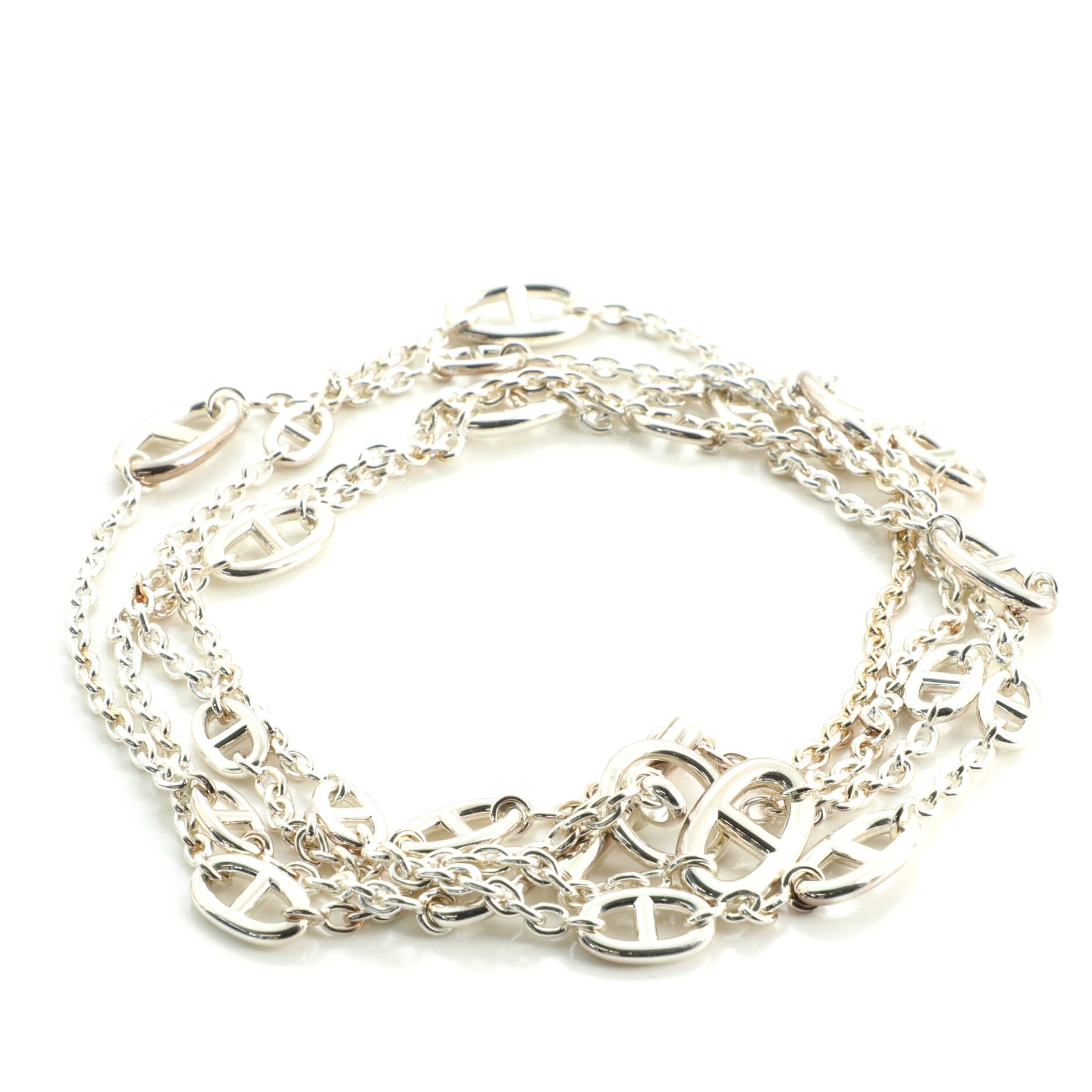 Farandole Long Necklace Sterling Silver 120