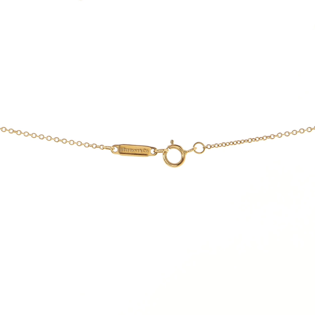 T Smile Pendant Necklace 18K Yellow Gold and Diamonds Small