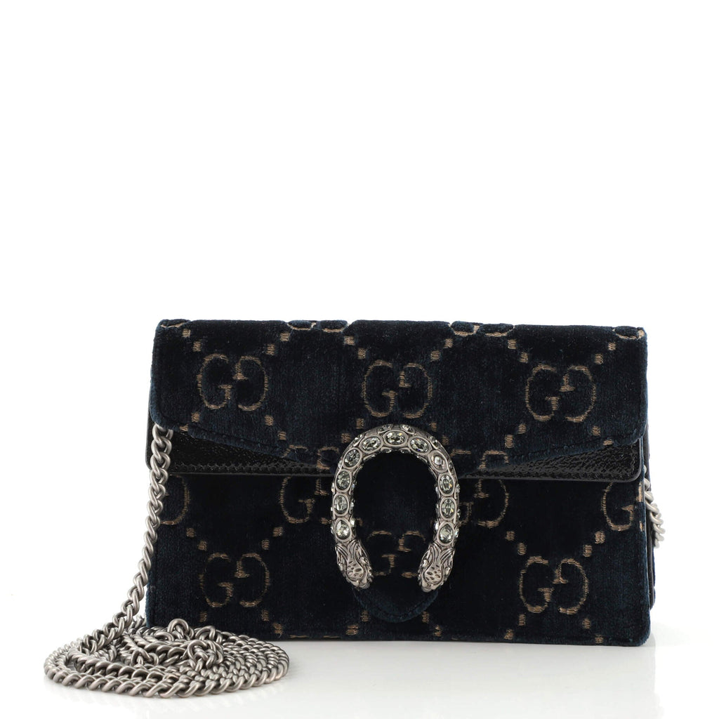 Dionysus Bag GG Velvet Super Mini