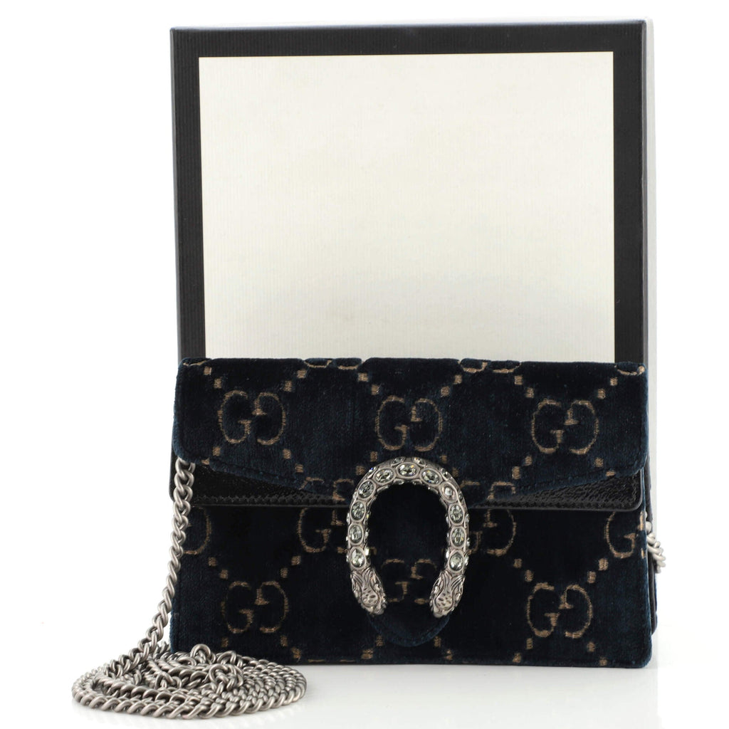 Dionysus Bag GG Velvet Super Mini