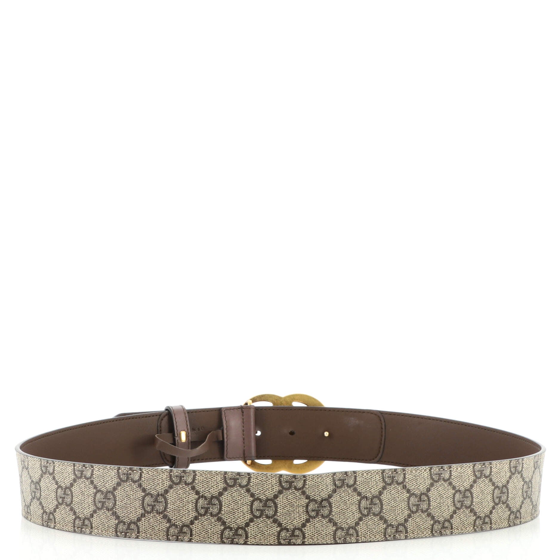 GG Marmont Belt GG Coated Canvas and Leather Wide 95
