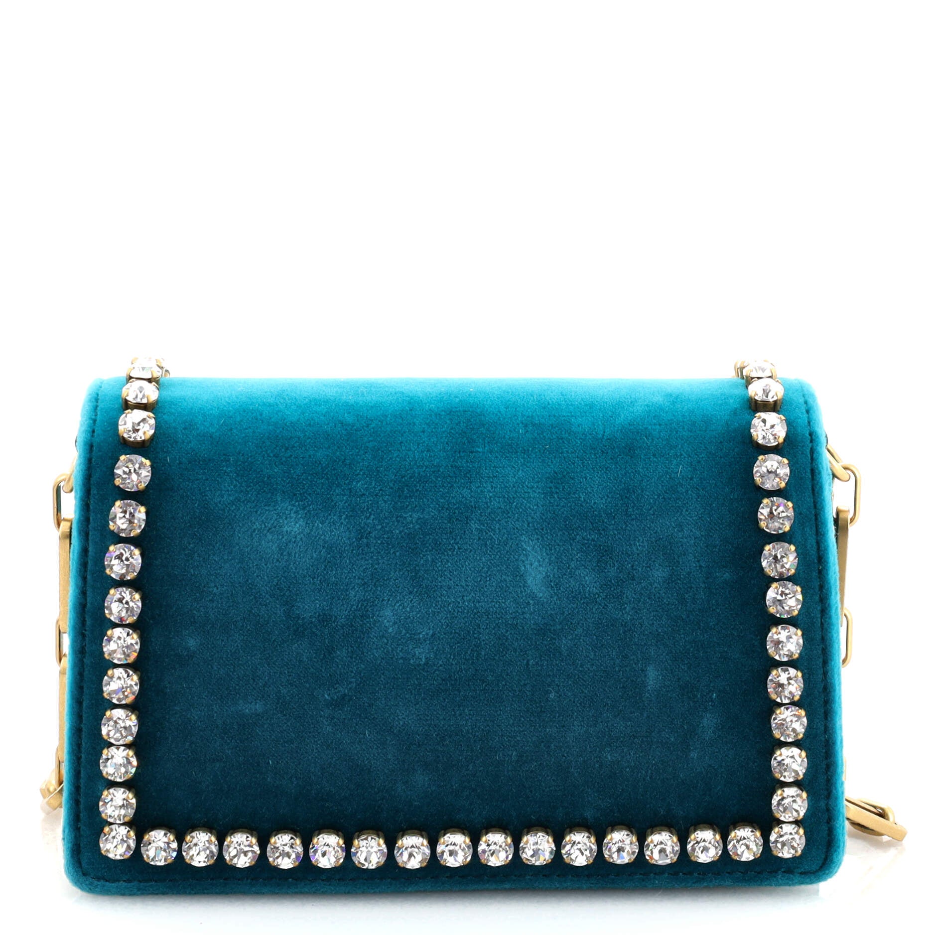 Broadway Pearly Bee Shoulder Bag Crystal Embellished Velvet Mini