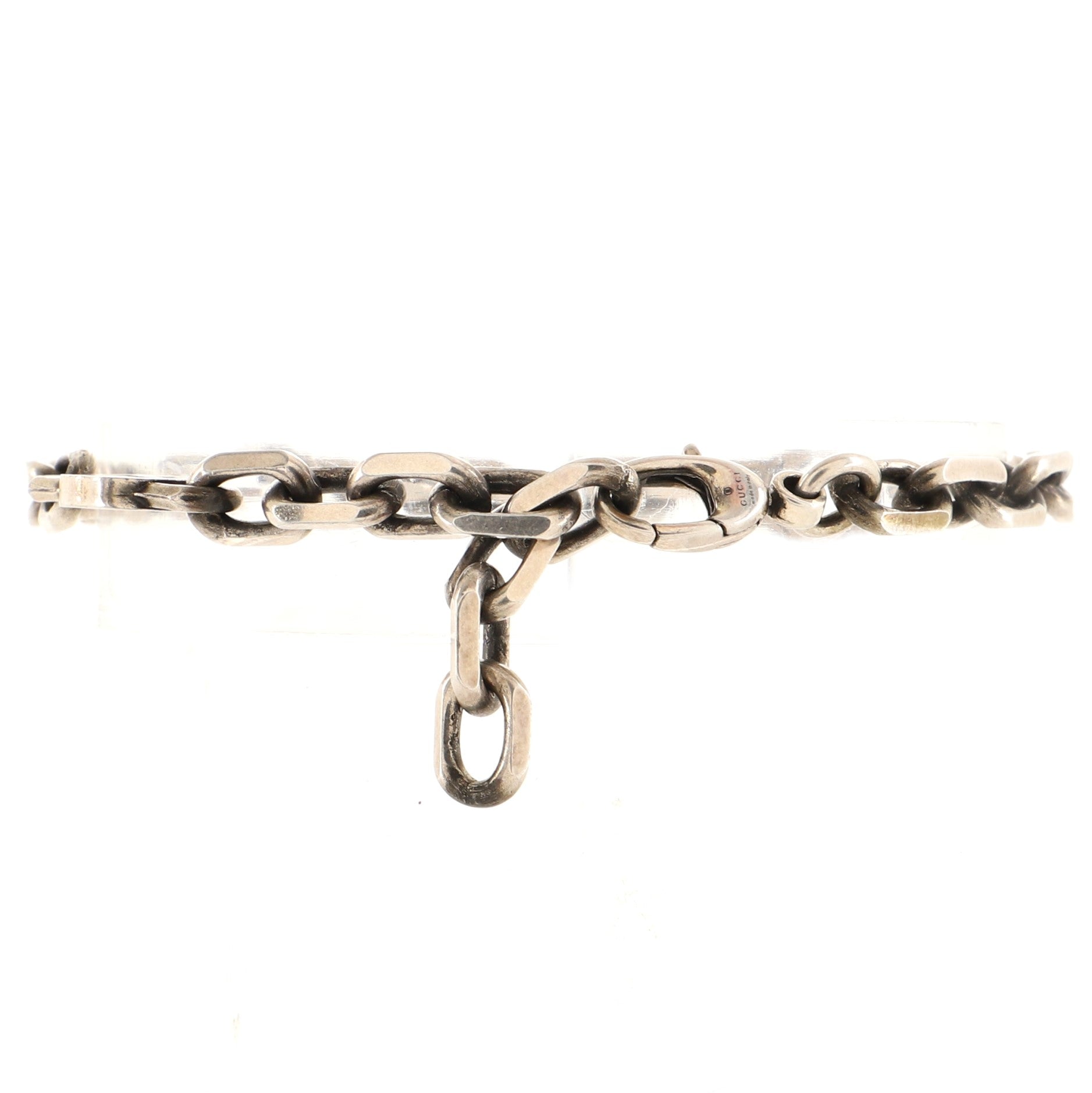 Interlocking G Chunky Chain Bracelet Sterling Silver