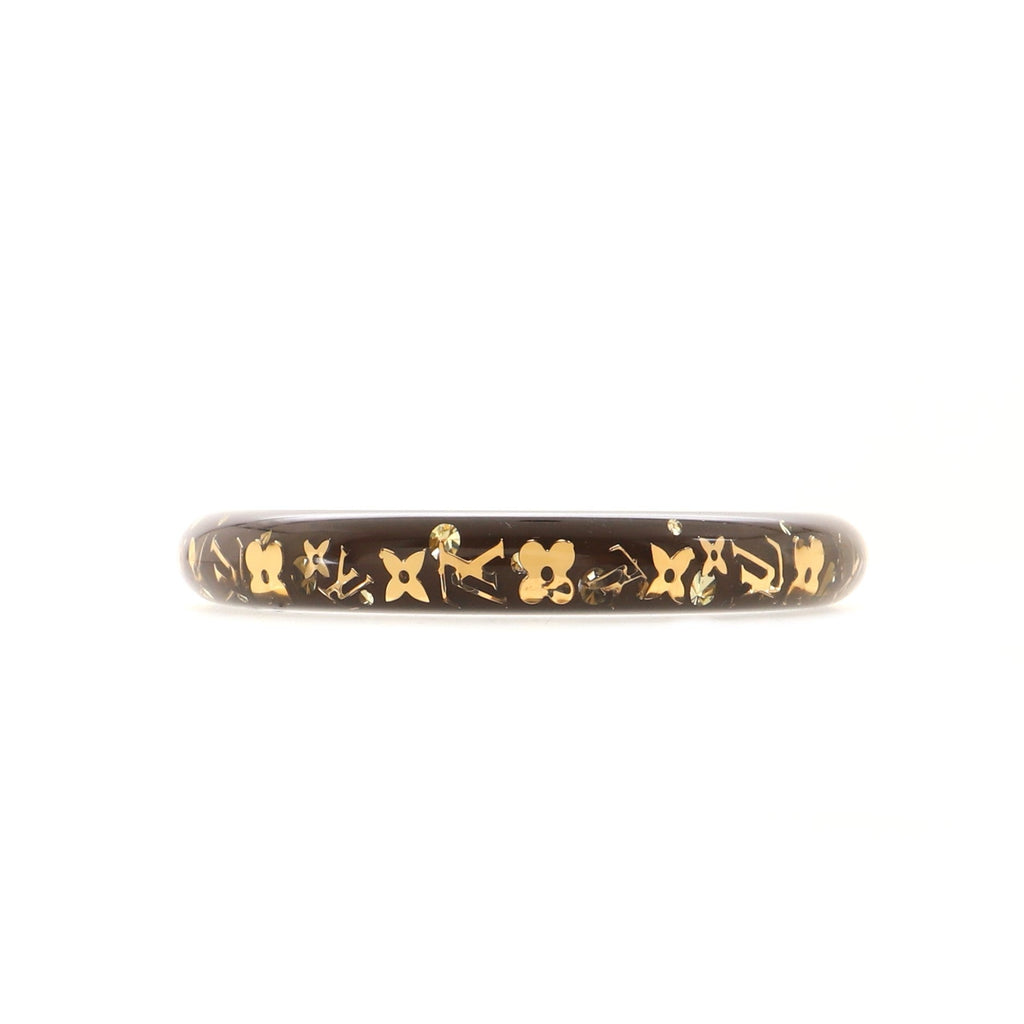 Inclusion Bangle Bracelet Resin with Crystals PM
