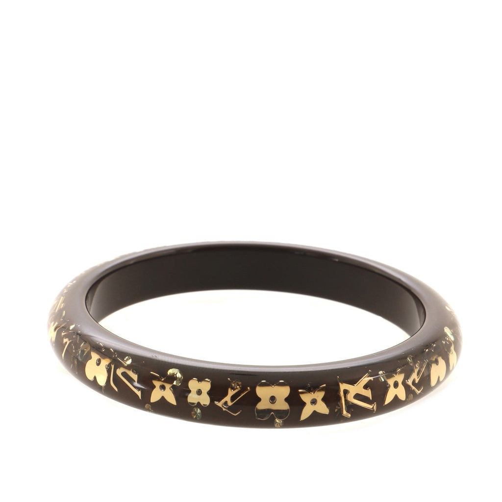 Inclusion Bangle Bracelet Resin with Crystals PM