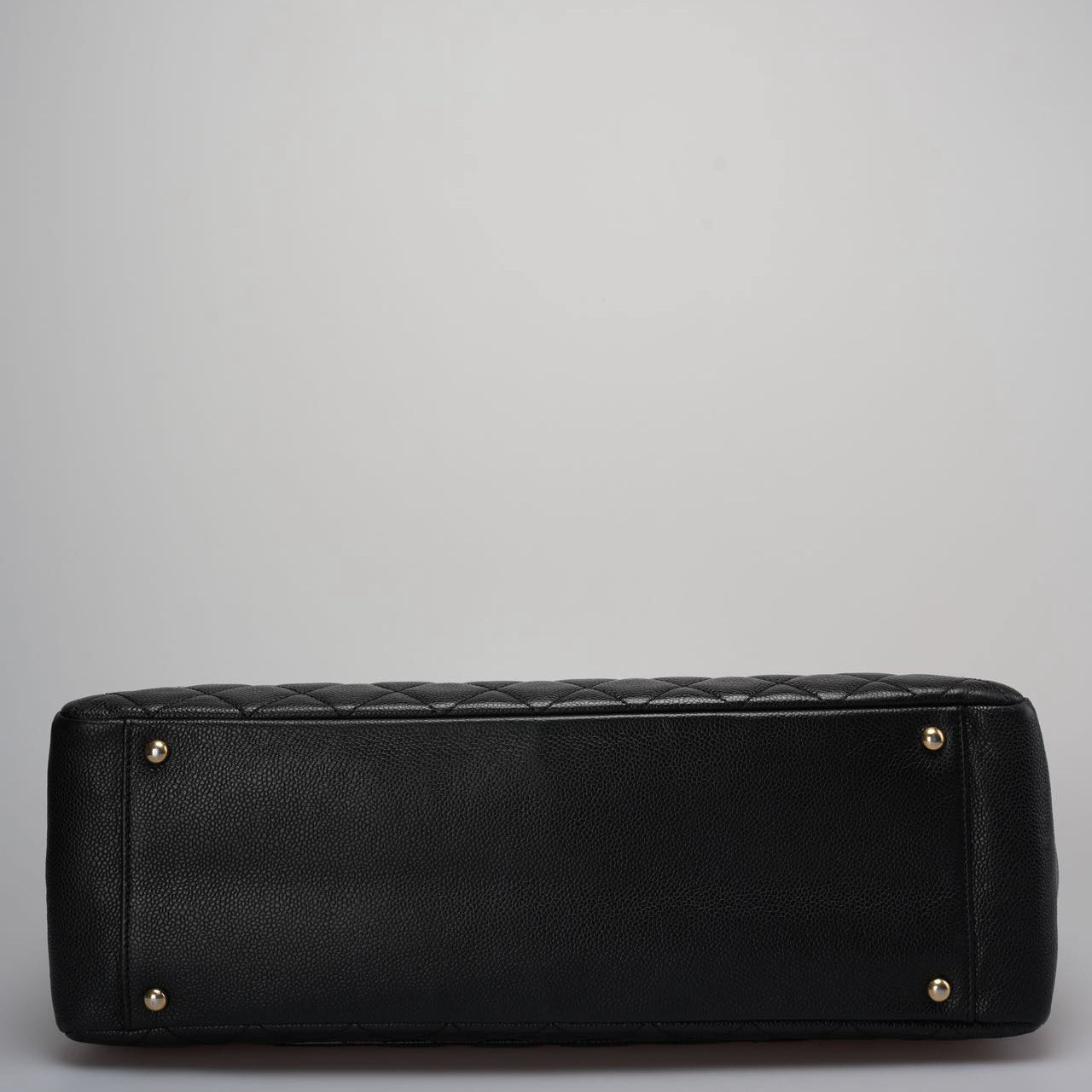Chanel Large Grand Shopping Tote black GST Bag in Caviar Leather with Gold Hardware
