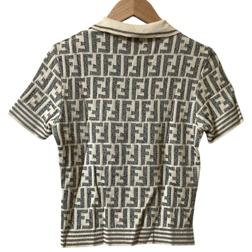 Fendi Zucca Knit Polo Shirt