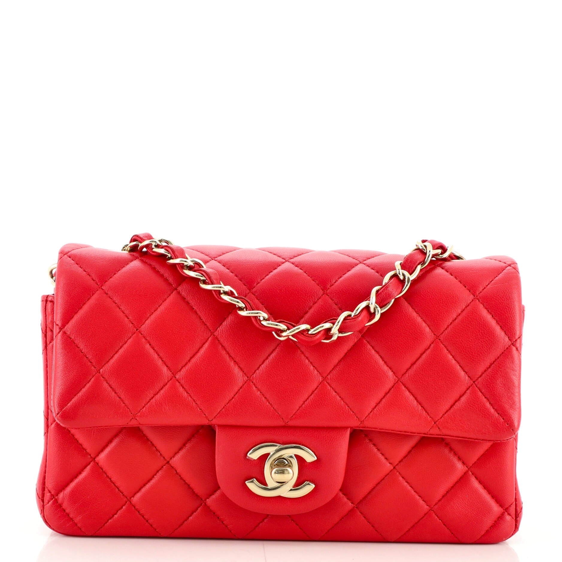 Classic Single Flap Bag Quilted Lambskin Mini