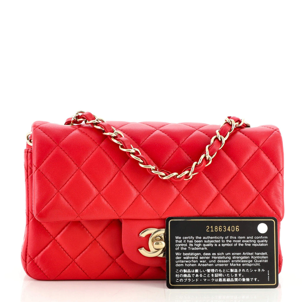 Classic Single Flap Bag Quilted Lambskin Mini