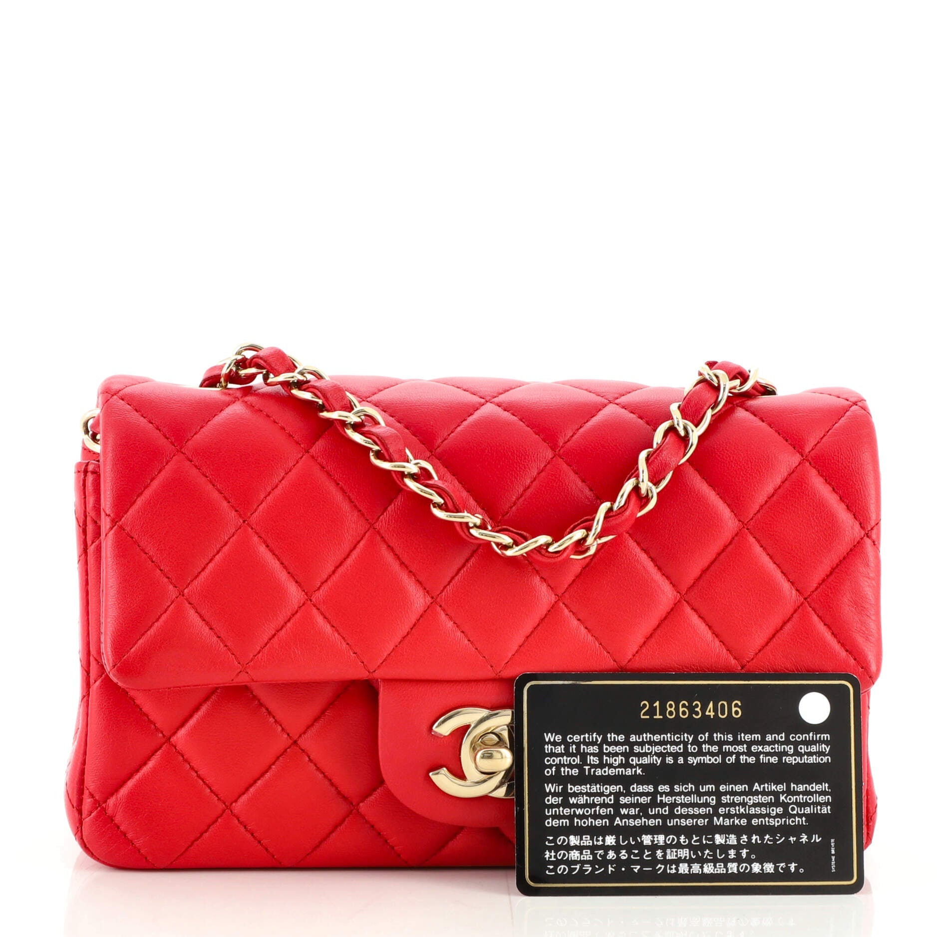 Classic Single Flap Bag Quilted Lambskin Mini