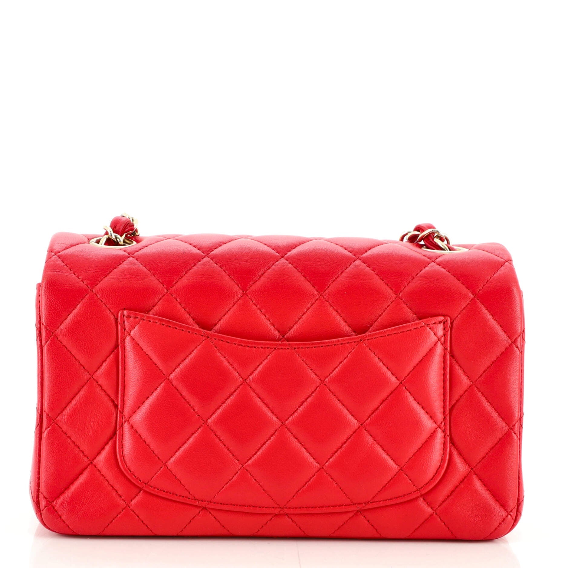 Classic Single Flap Bag Quilted Lambskin Mini