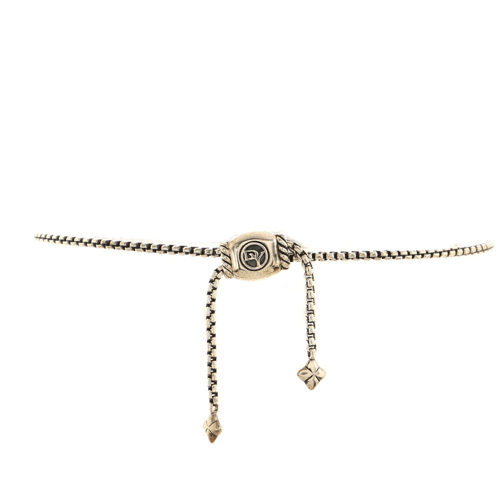 Pave Cross Bracelet Sterling Silver with Diamonds Petite