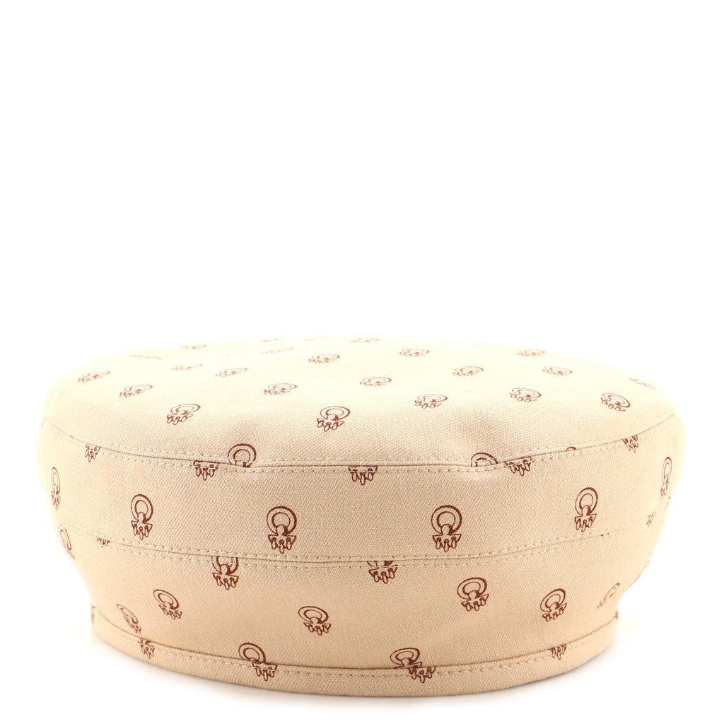 Saint Honore Cliquetis Beret Hat Printed Denim XXL