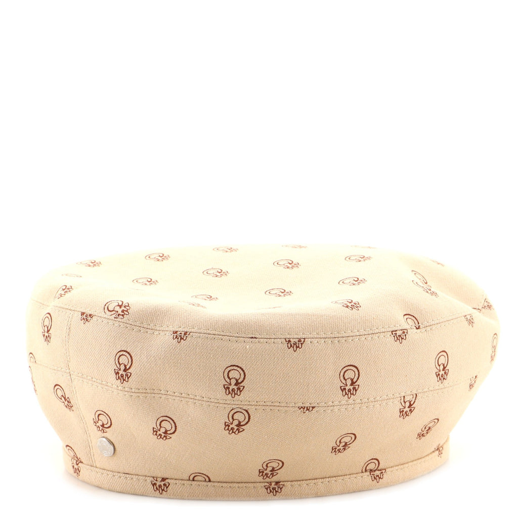 Saint Honore Cliquetis Beret Hat Printed Denim XXL