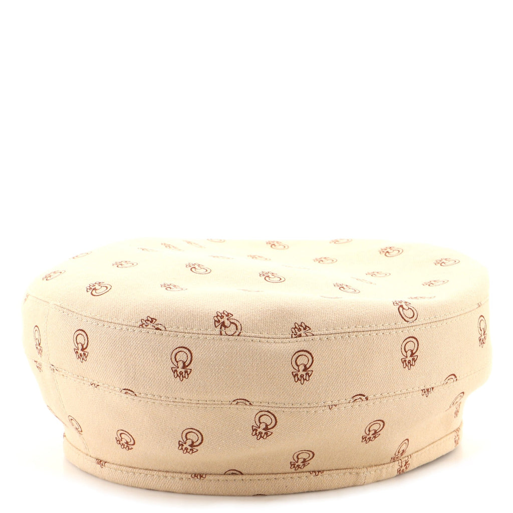 Saint Honore Cliquetis Beret Hat Printed Denim XXL