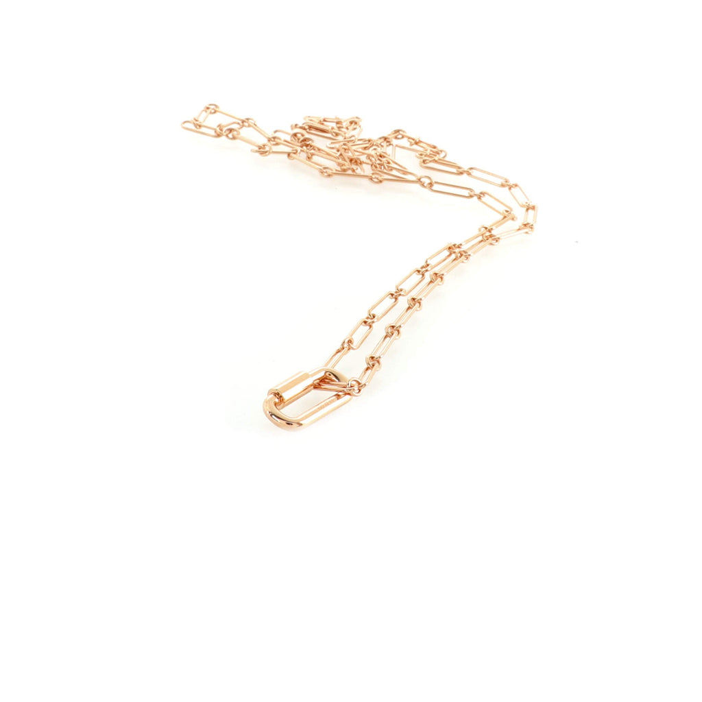 Curiosite Pendant Long Chain Necklace Metal