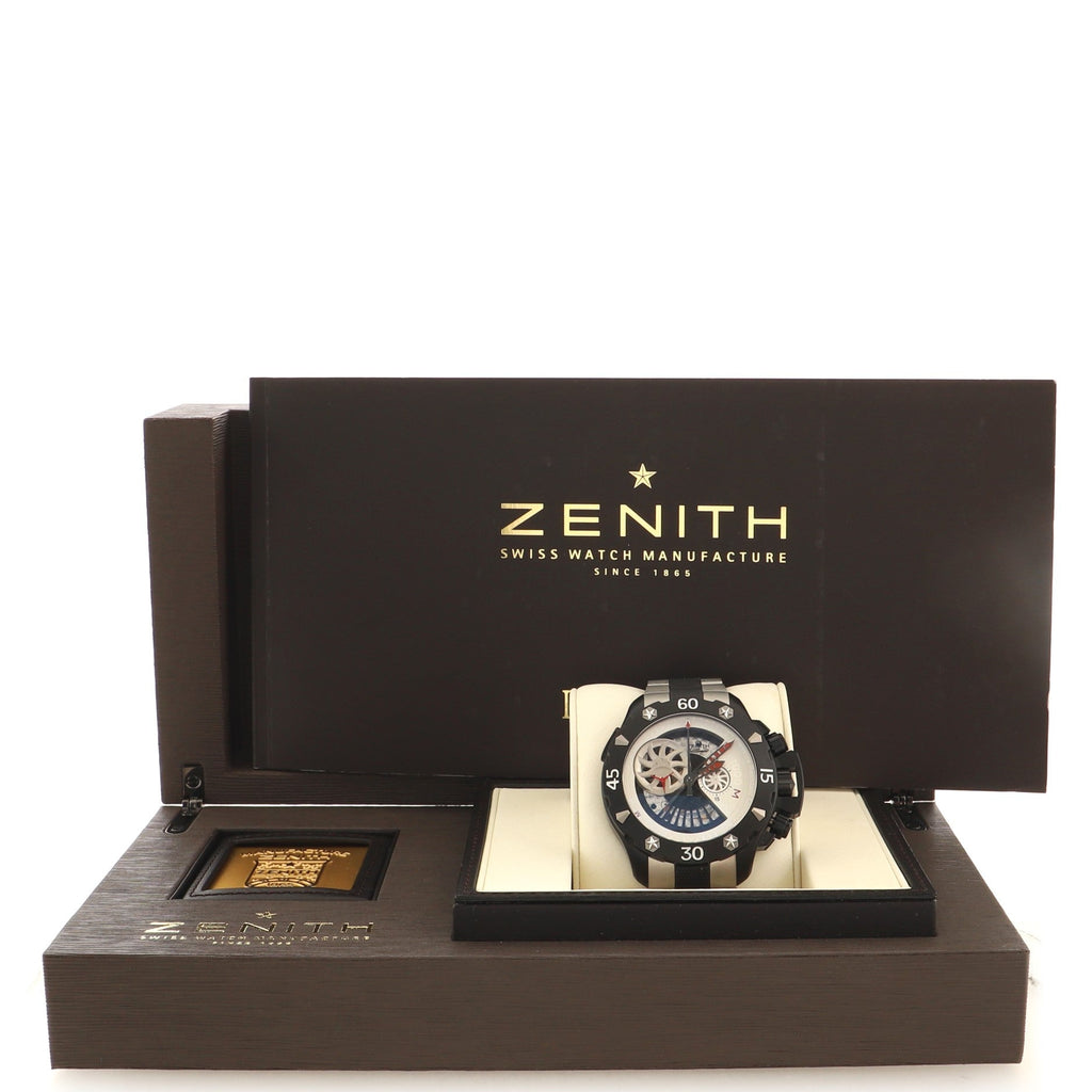 Defy Xtreme Open El Primero Chronograph Automatic Watch Titanium and Stainless Steel 46