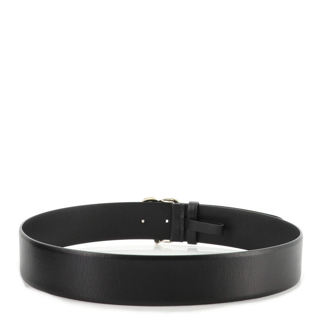 Coco In Love Heart Buckle Belt Leather Wide 85