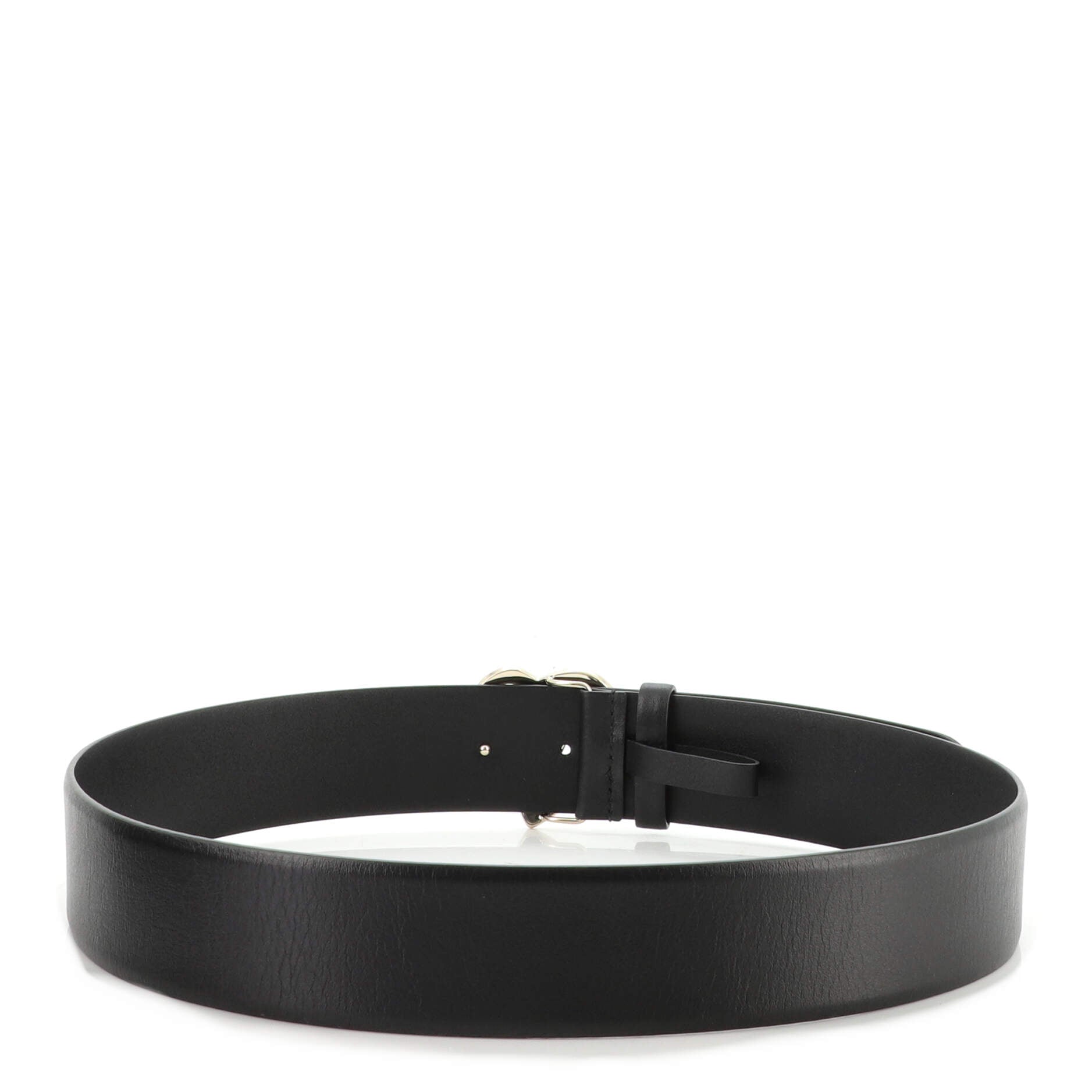 Coco In Love Heart Buckle Belt Leather Wide 85