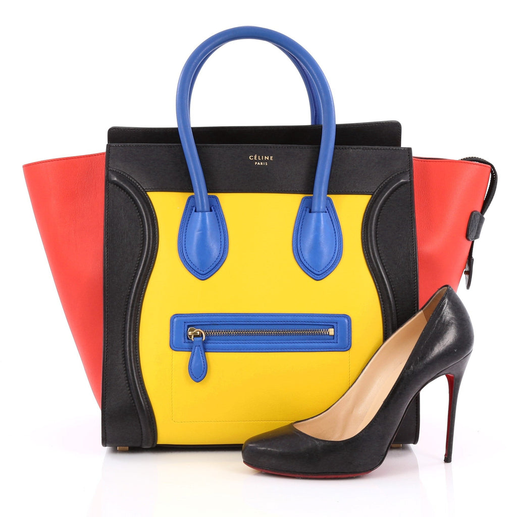 Multicolor Luggage Handbag Leather Mini