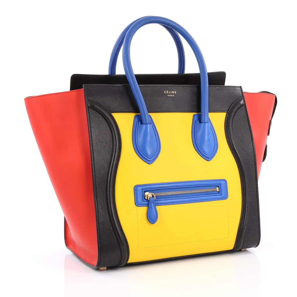 Multicolor Luggage Handbag Leather Mini