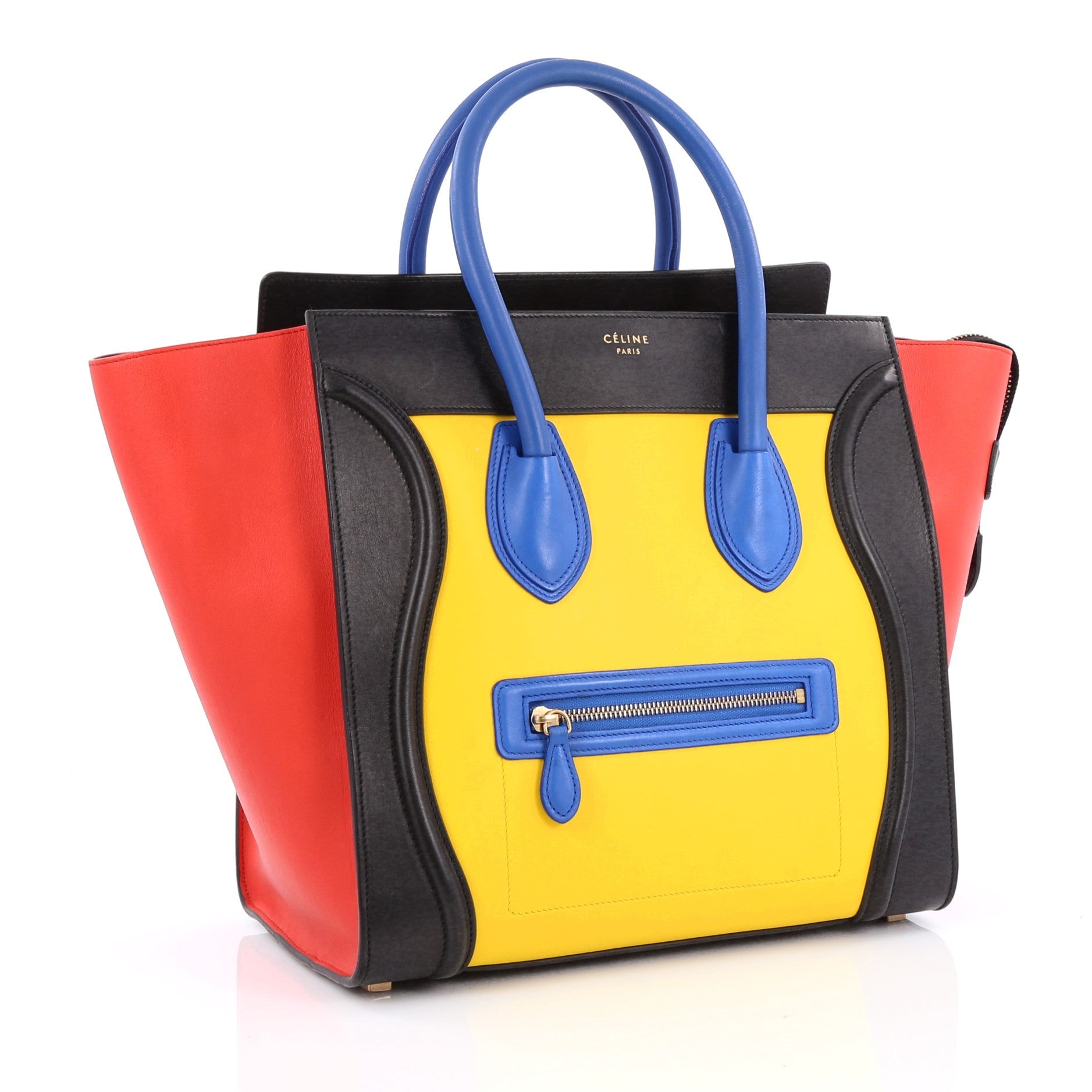 Multicolor Luggage Handbag Leather Mini