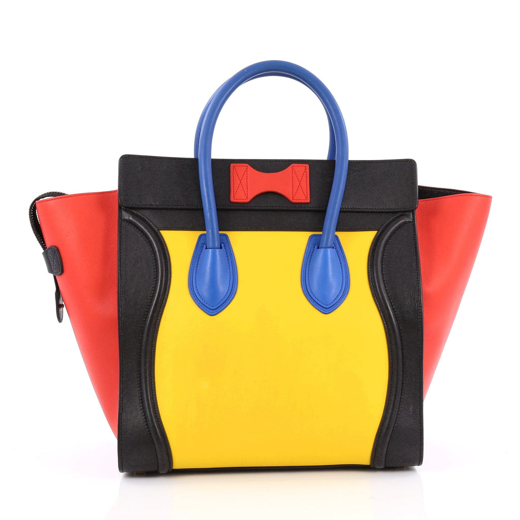Multicolor Luggage Handbag Leather Mini
