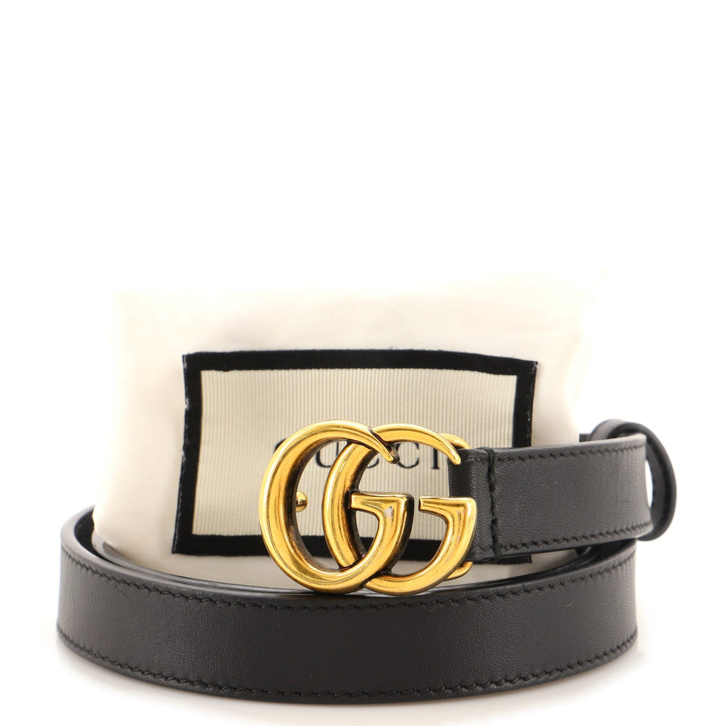 GG Marmont Belt Leather Thin 70