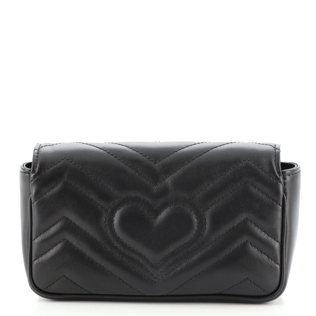 GG Marmont Flap Bag Matelasse Leather Super Mini