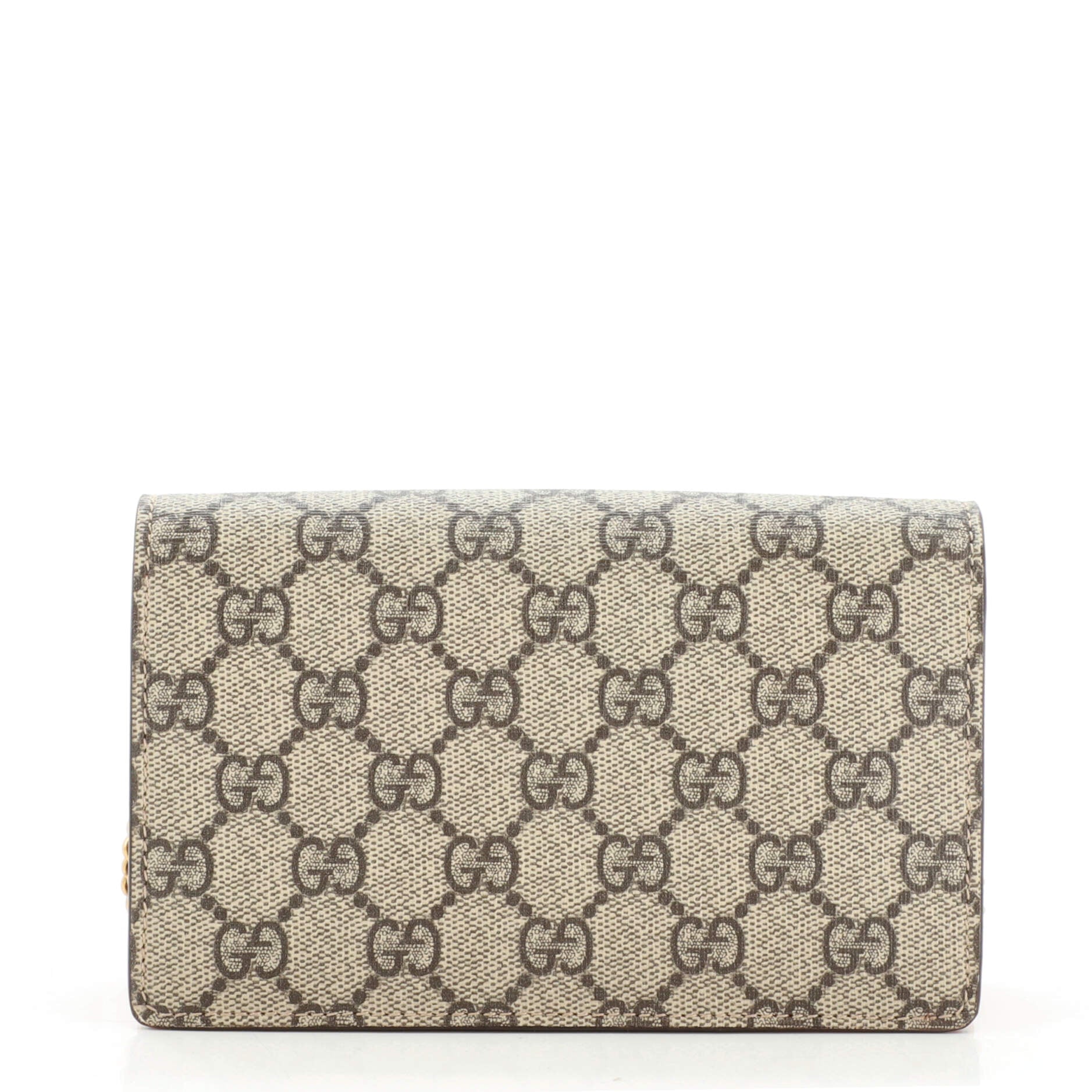 Cherries Wallet on Chain GG Coated Canvas Mini