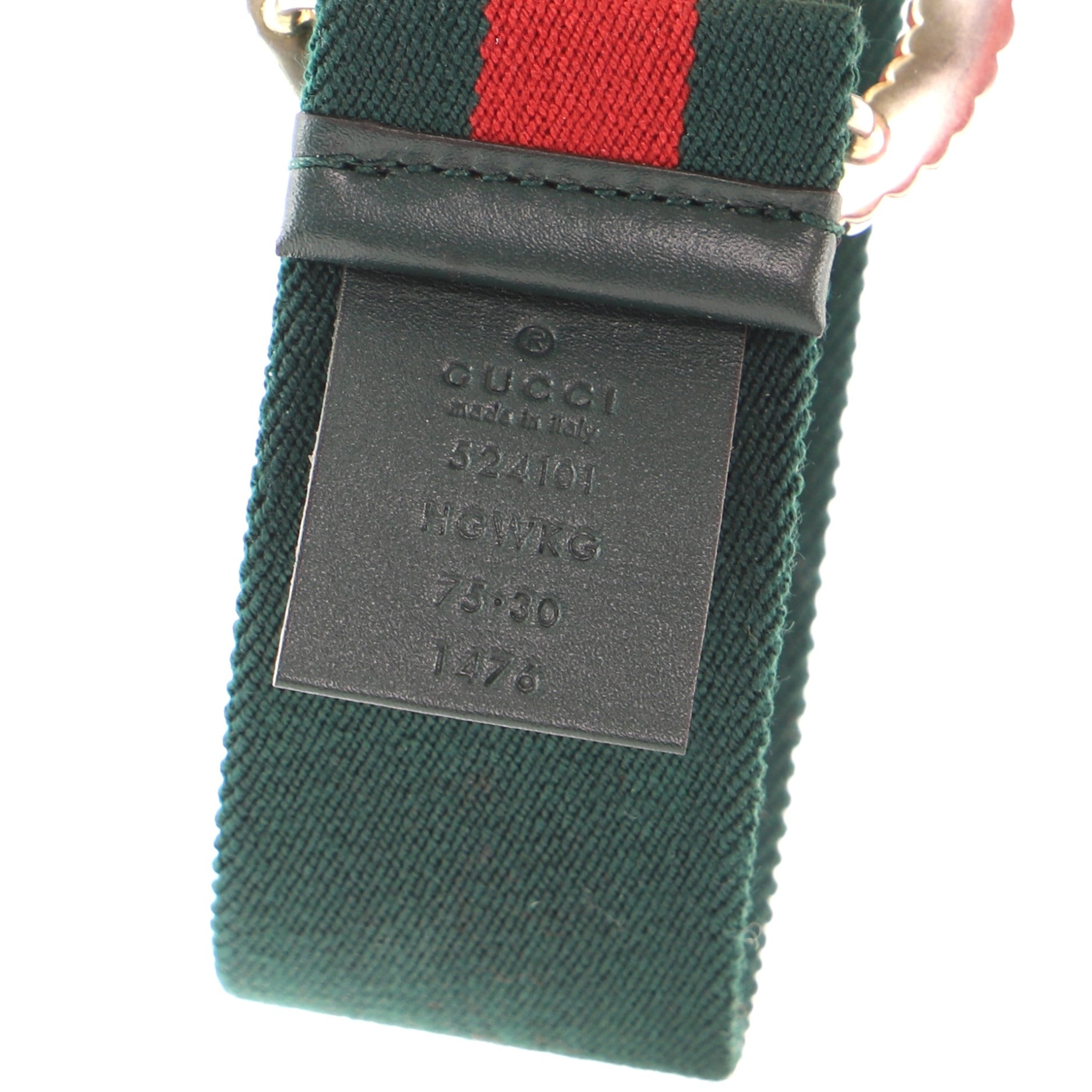 GG Torchon Web Belt Canvas Wide 75