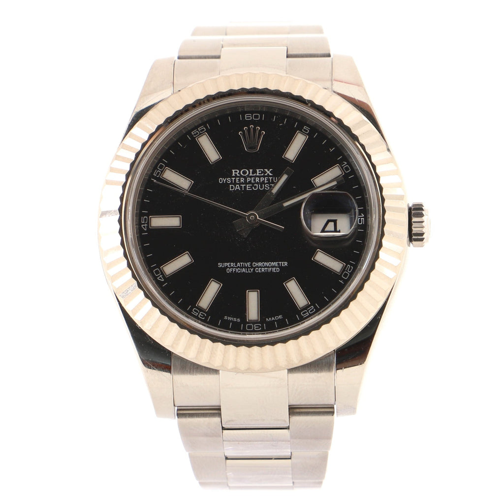 Oyster Perpetual Datejust II Automatic Watch Stainless Steel and White Gold 41